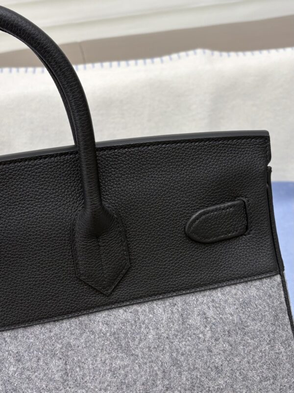 GPC Mode Birkin Hac 40CM Men's Bag Togo Leather / Feutre Wool PHW Hardware