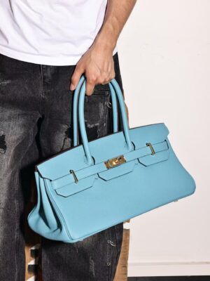 GPC Mode Birkin HAC 42CM Shoulder P3 Blue De Nord Togo Leather GHW Hardware