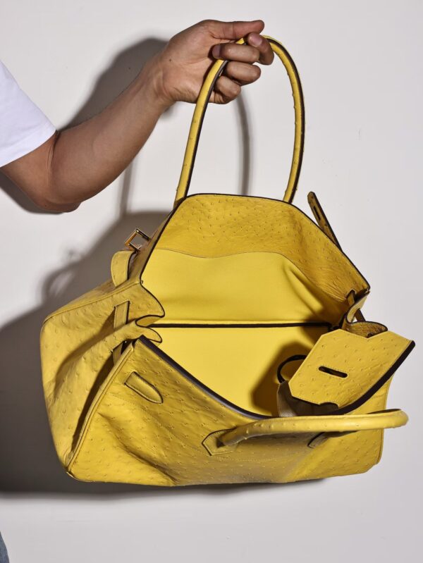 GPC Mode Birkin Shoulder HAC 42CM 9R Lime KK Ostrich Leather GHW Hardware