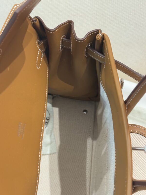 GPC Mode Birkin Cargo 25CM CK37 Gold Leather / Beige Canvas PHW In stock