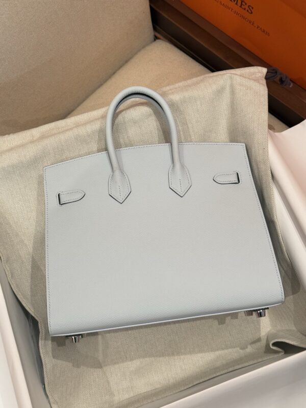 GPC Mode Birkin Sellier 25CM T0 Blue Brume Epsom Leather PHW