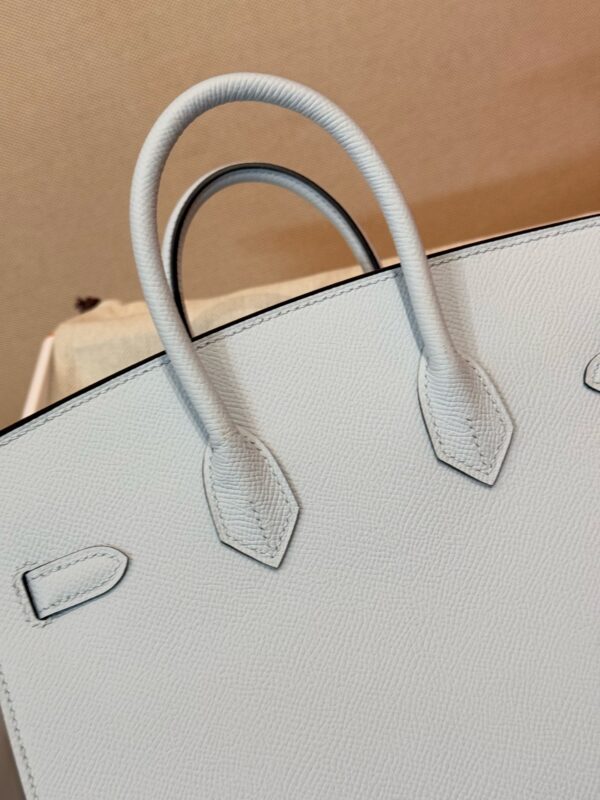 GPC Mode Birkin Sellier 25CM T0 Blue Brume Epsom Leather PHW
