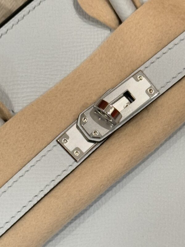 GPC Mode Birkin Sellier 25CM T0 Blue Brume Epsom Leather PHW