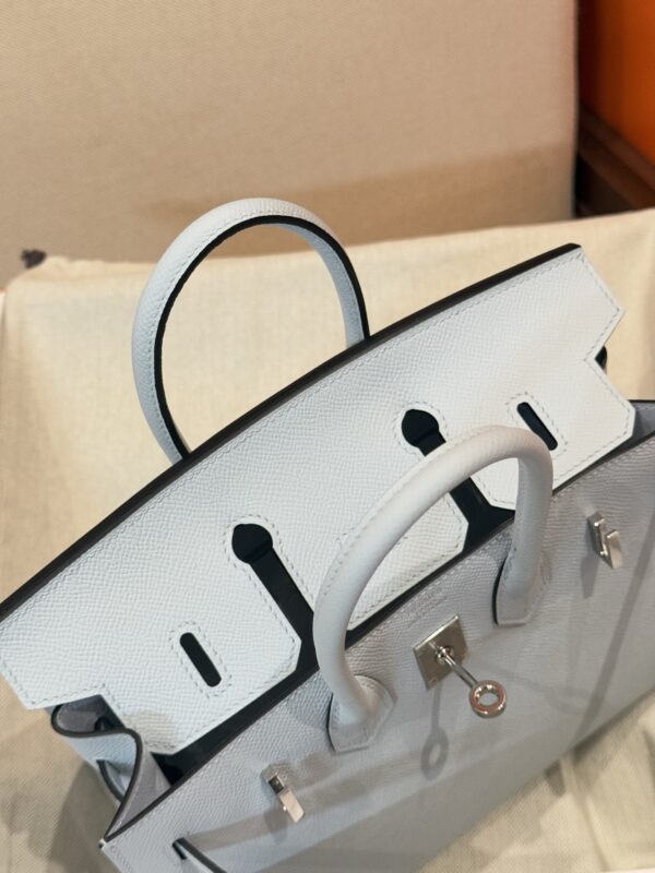 GPC Mode Birkin Sellier 25CM T0 Blue Brume Epsom Leather PHW