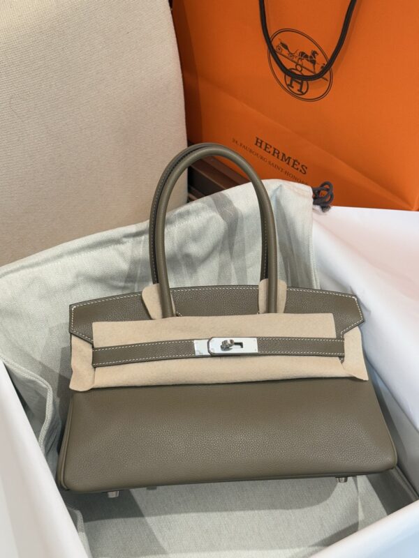 GPC Mode Birkin Shoulder 29CM CK18 Etoupe Evercolor Leather PHW