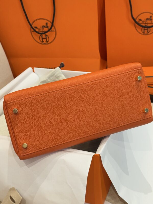GPC Mode Kelly 28CM CC93 Orange Togo Leather GHW
